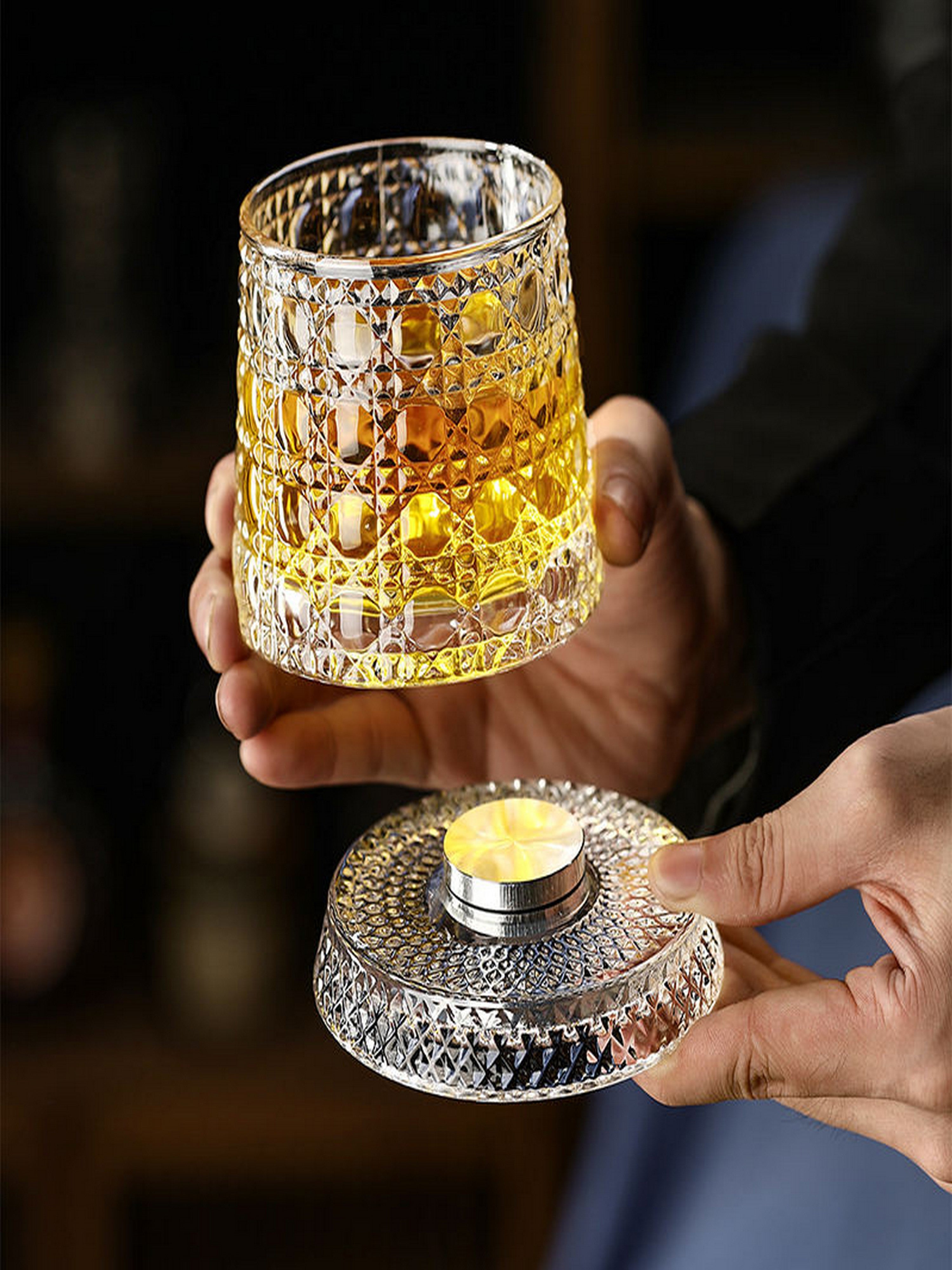 Infinity Spin Whiskey Tumbler