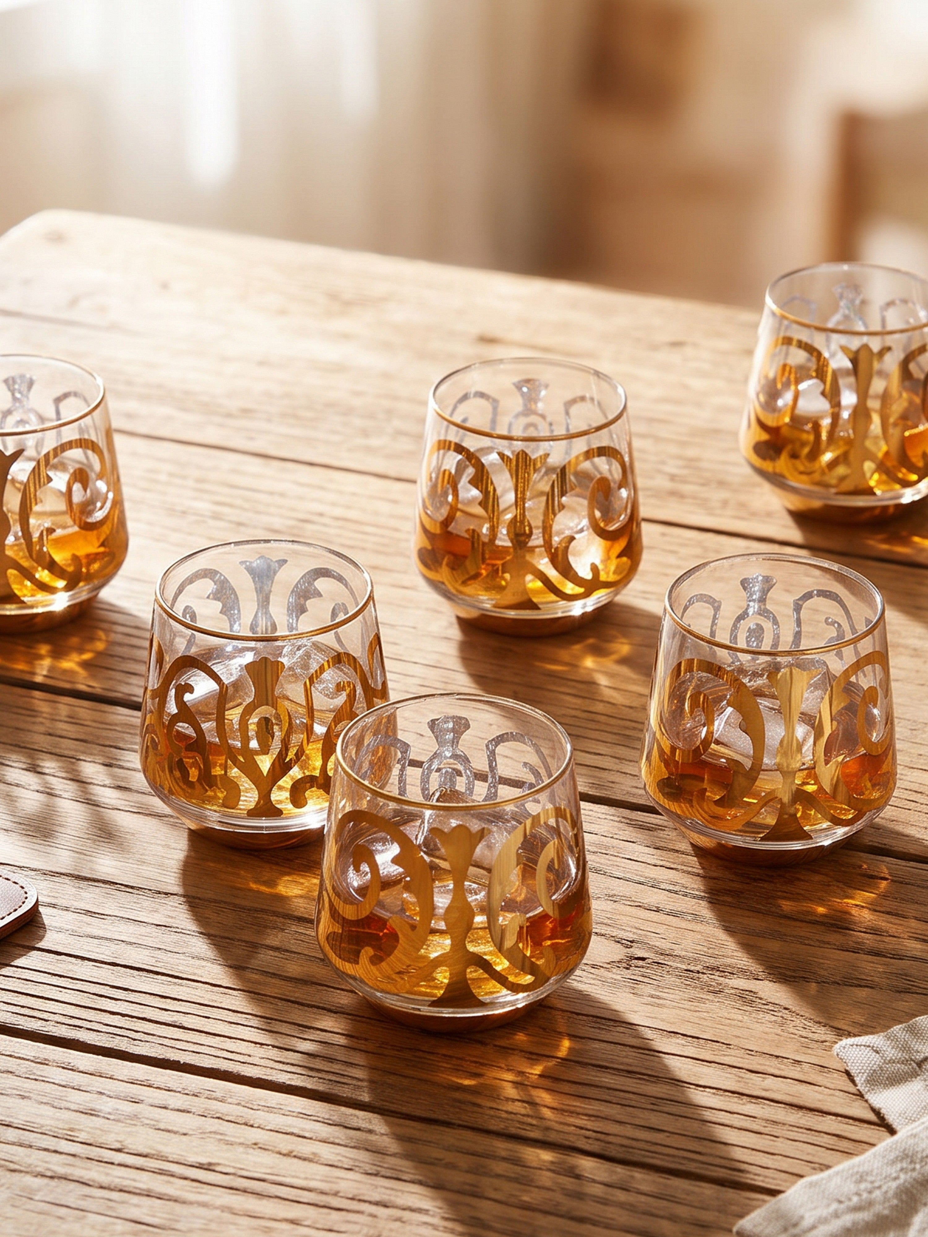 Golden Scroll Tumbler (Pack of 6)