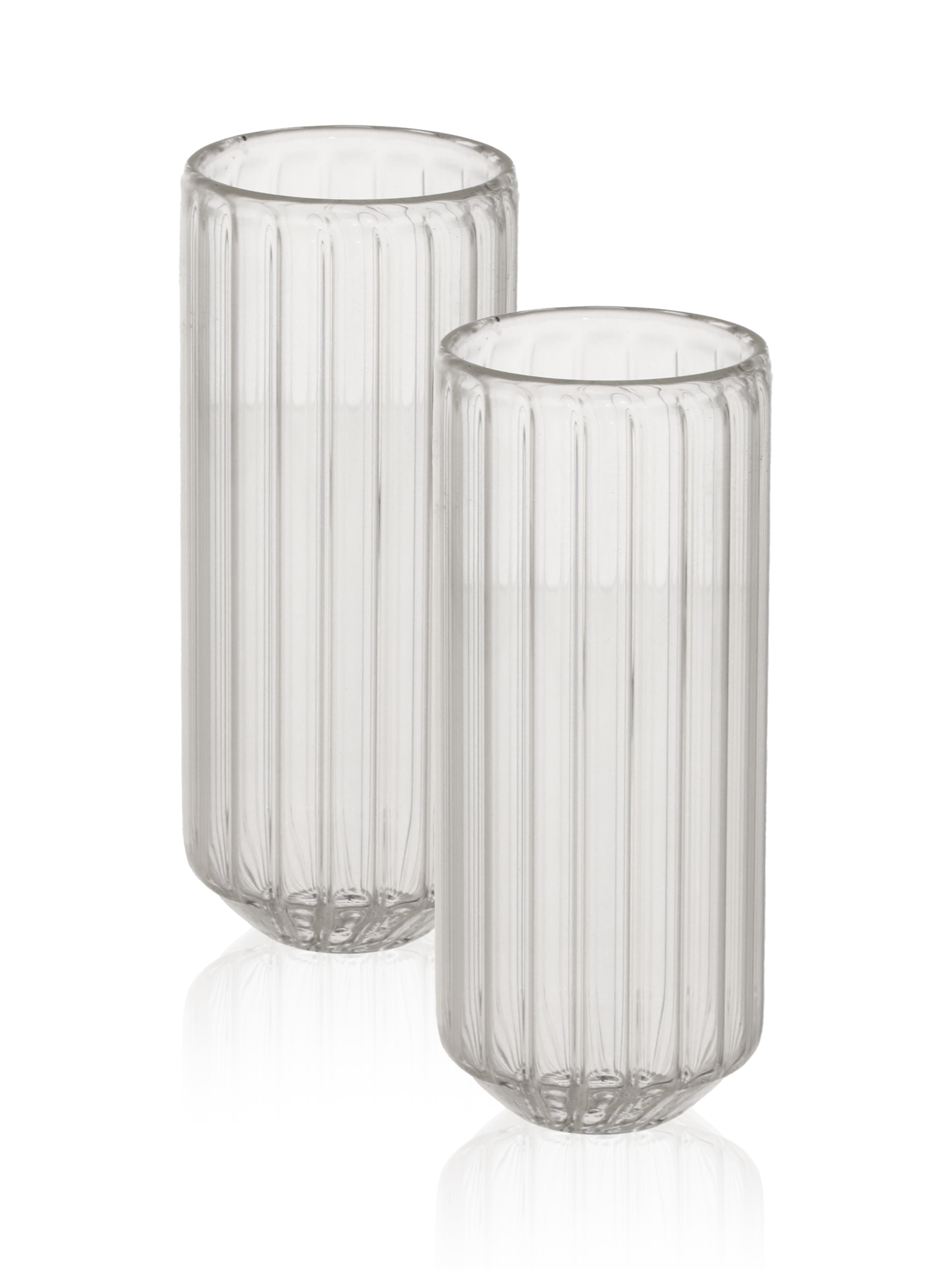 Ripple Wave Highball Glass | Pack of 2