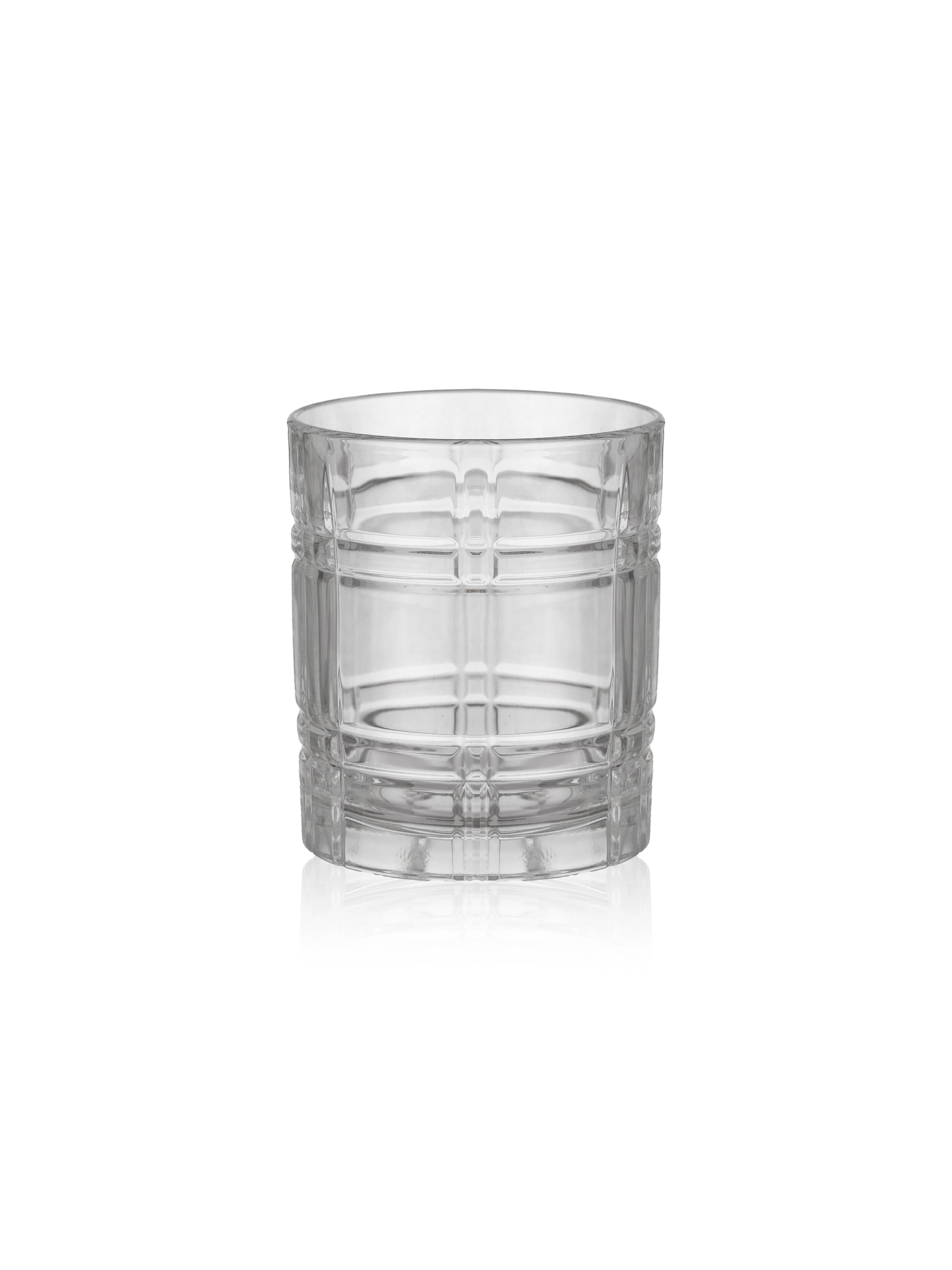 Luxury Crystal Old Fashioned Whisky Glass, Set of 6