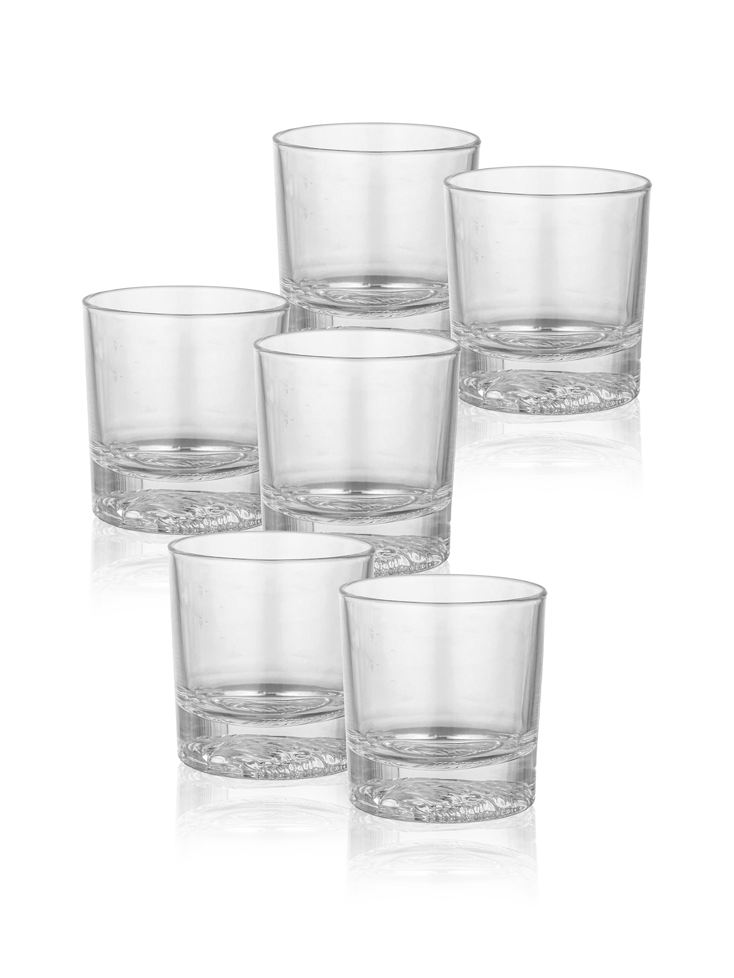 Crystal Old Fashioned Whiskey Glass With Eagle Embossed| Set Of 6