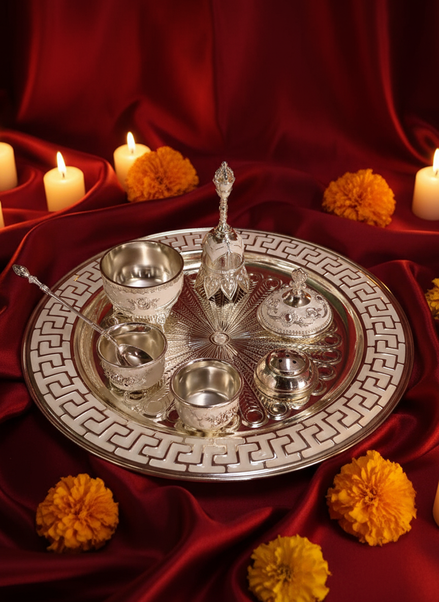 Anantya Enamel Pooja Set