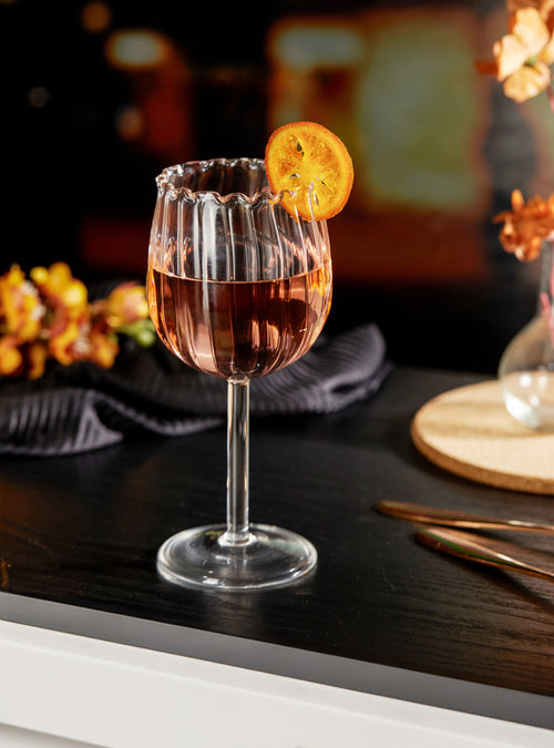 Rose shaped Red Wine Glass