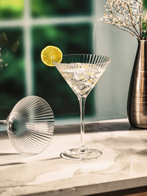 Elegant Martini Glass-German Crystal (Pack Of 4)
